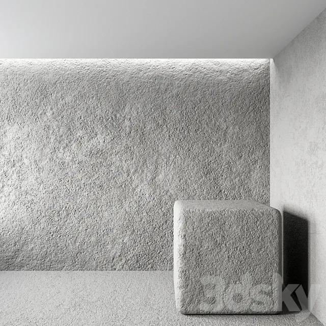 Concrete plaster No. 3 3D Model