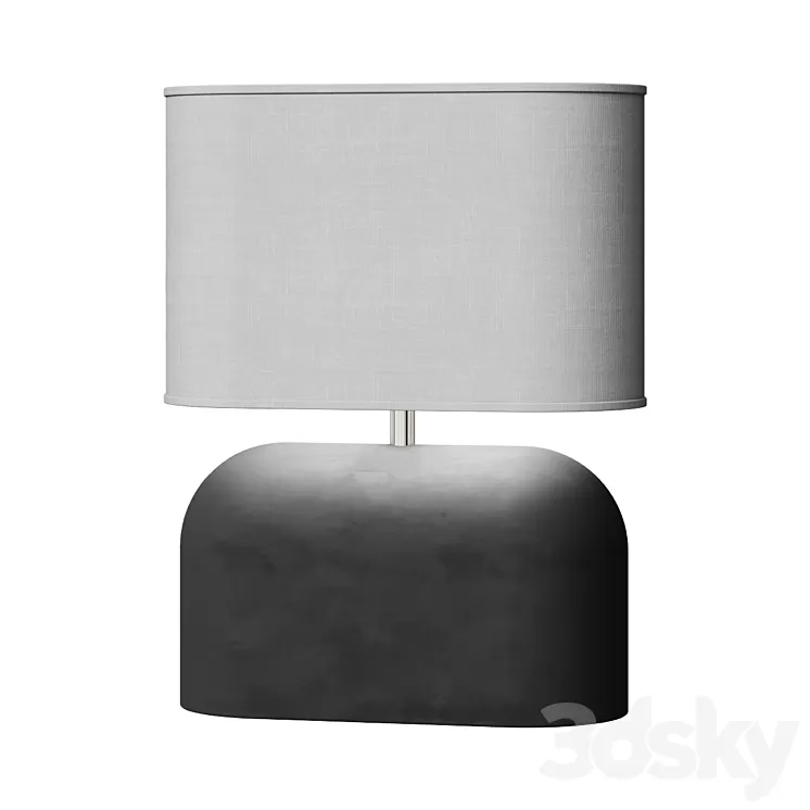 Concrete Table Lamp 3D Model Concrete Table Lamp 3D Model
