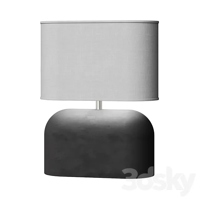 Concrete Table Lamp 3DModel Concrete Table Lamp 3DModel