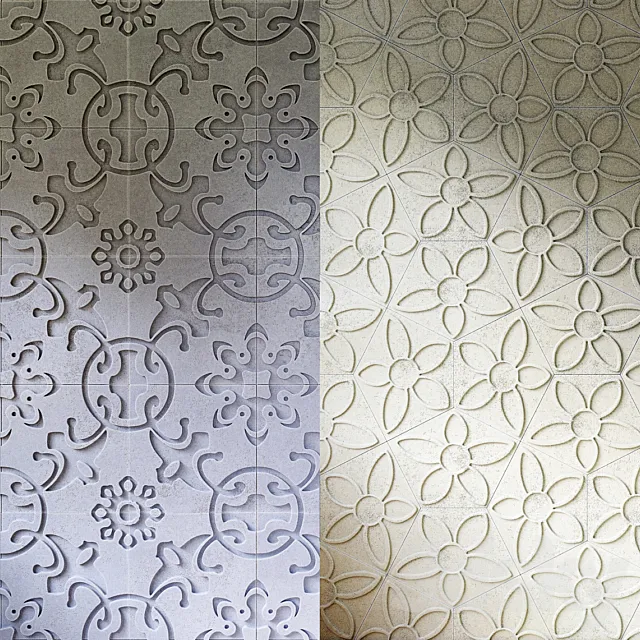 Concrete tile Daniel Ogassian 3DModel Concrete tile Daniel Ogassian 3DModel