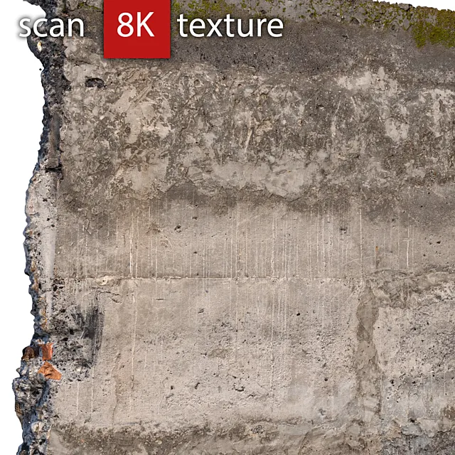 Concrete wall 19 3DModel Concrete wall 19 3DModel