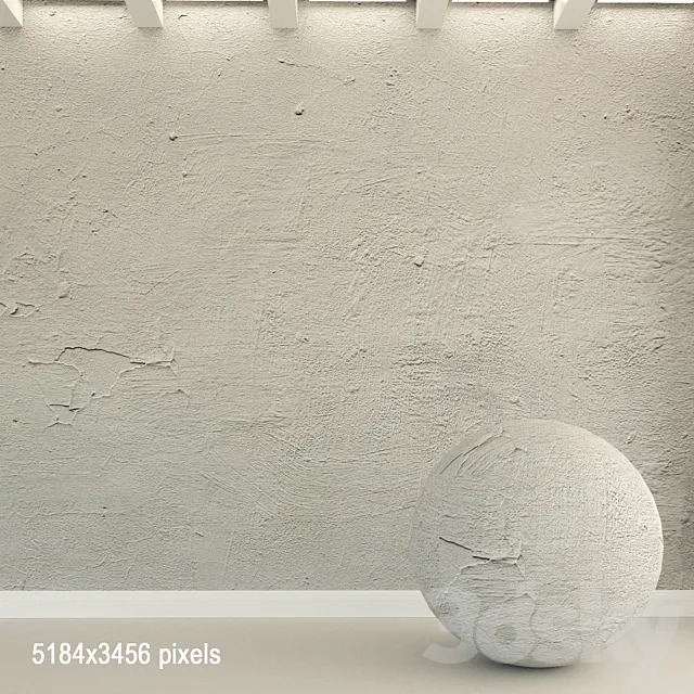 Concrete wall. Old concrete. 108 3D Model