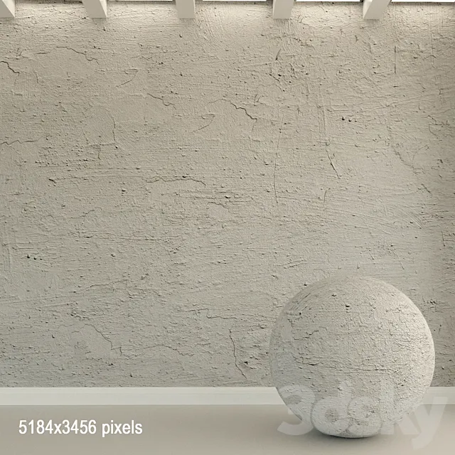 Concrete wall. Old concrete. 115 3D Model