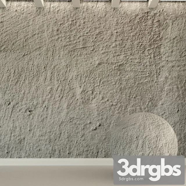 Concrete wall. old concrete. 126 3D Model Download