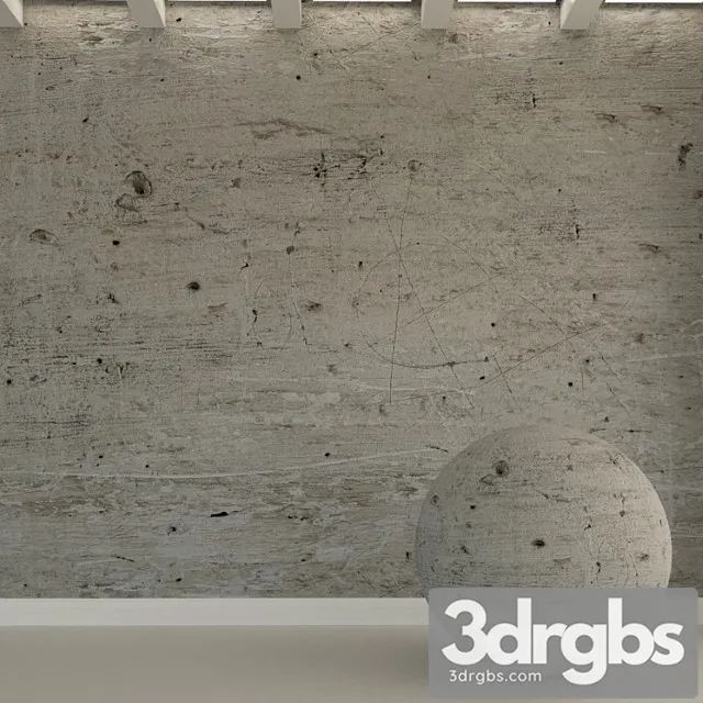 Concrete Wall Old Concrete 173 3D Model Download