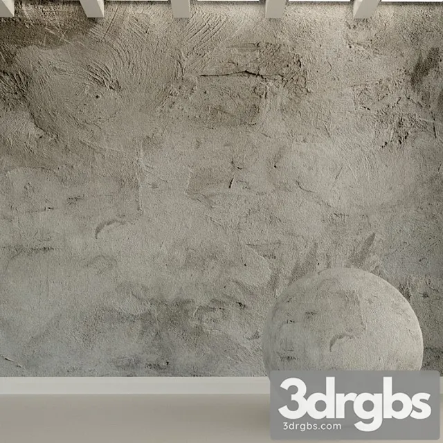 Concrete wall. old concrete. 90 3D Model Download