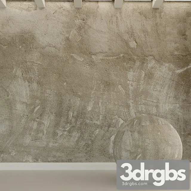 Concrete wall. old concrete. 93 3D Model Download