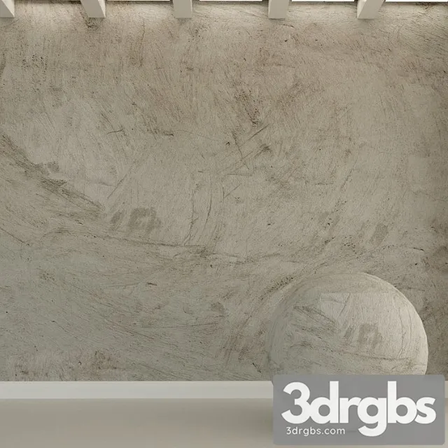Concrete wall. old concrete. 95 3D Model Download