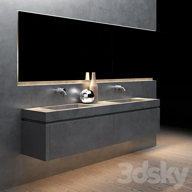 Concrete washing 3D Model Concrete washing 3D Model