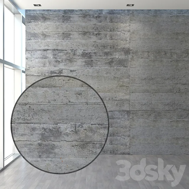 Concrete with traces of formwork 3D Model