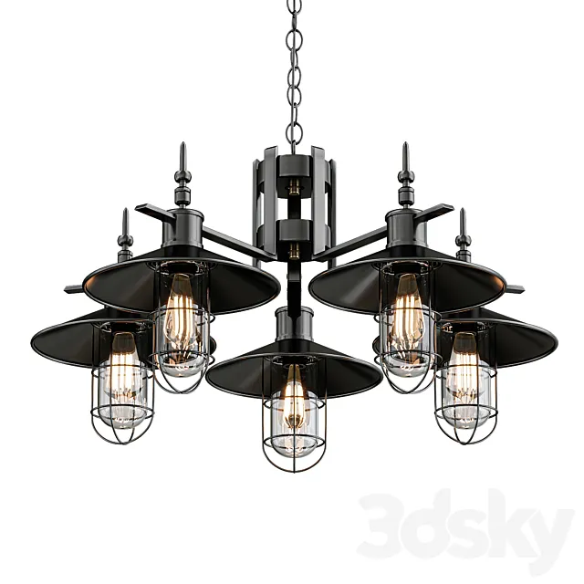 Cone chandelier 3D Model