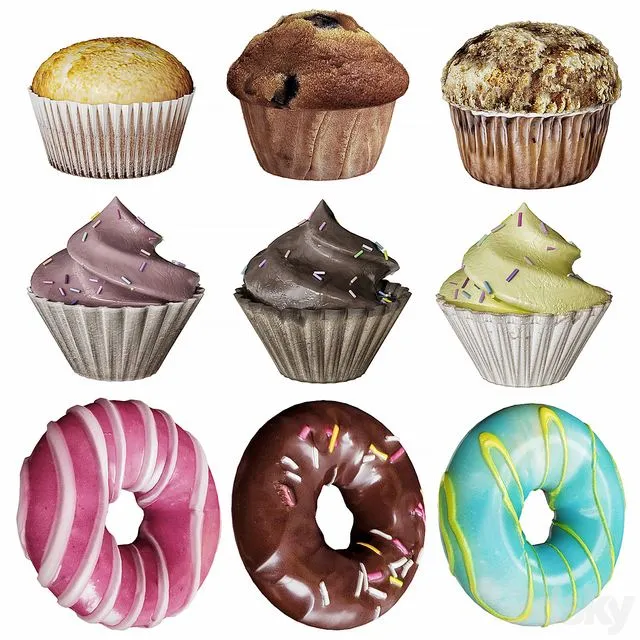 Confectionery showcase 3D Model