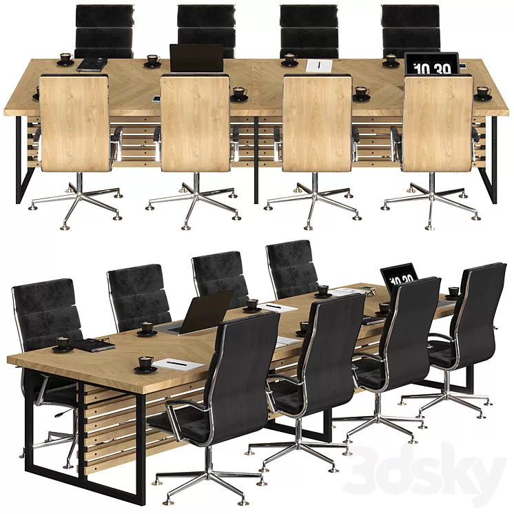 conference table modern 3D Model conference table modern 3D Model