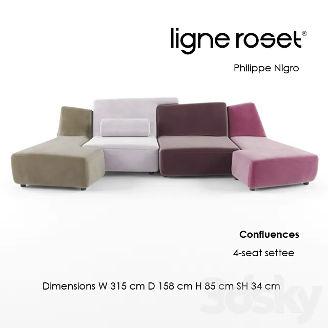 Confluences 4 Seat 3DModel