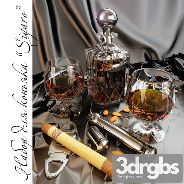 Congac Sigar 3D Model Download