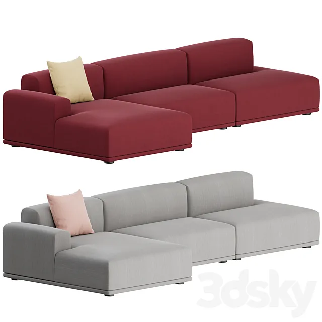 Connect Sofa 3 Seater 02 by Muuto 3D Model