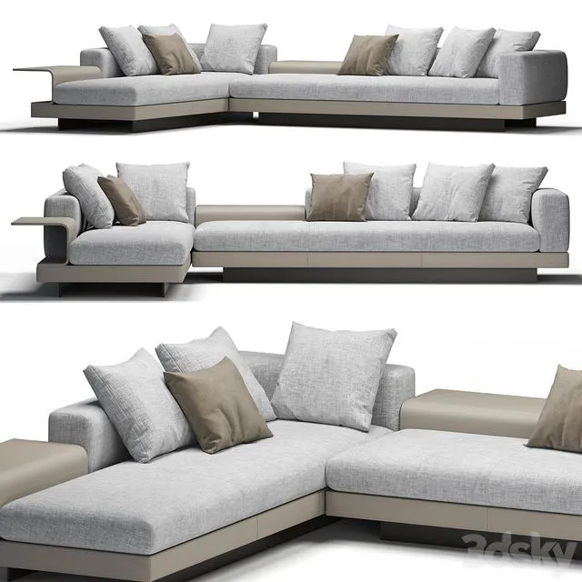Connery Sofa 3D Model Connery Sofa 3D Model