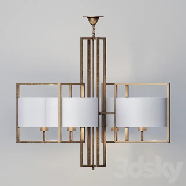 CONNISTON PENDANT ANTIQUE BRASS 3DModel CONNISTON PENDANT ANTIQUE BRASS 3DModel