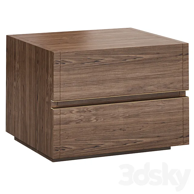 Connor bedside table by laskasas 3D Model
