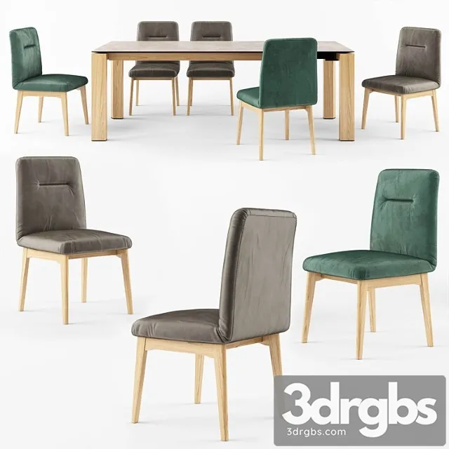 Connubia calligaris omnia dining table Greta chair Connubia calligaris omnia dining table Greta chair