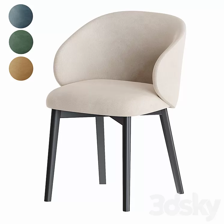 Connubia Tuka arm chiar 3D Model Free Download