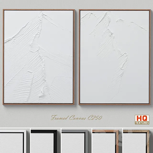 Conrad Godly Textural Wall Art C-250 3D Model