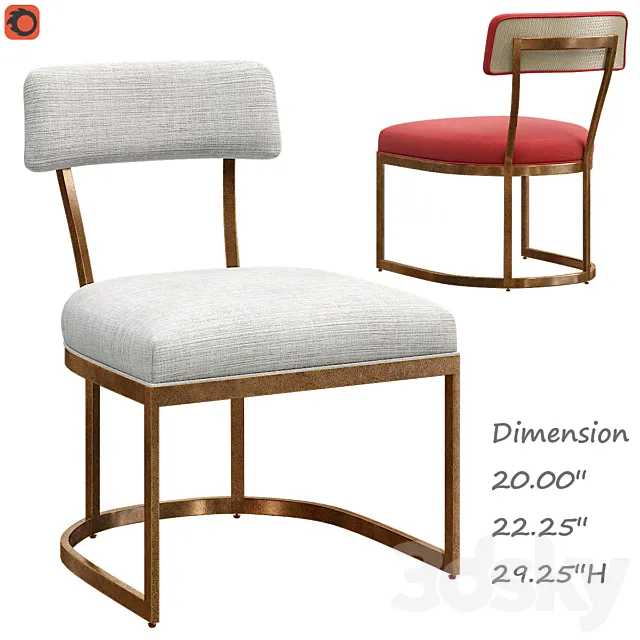 Conrad side chair 3D Model