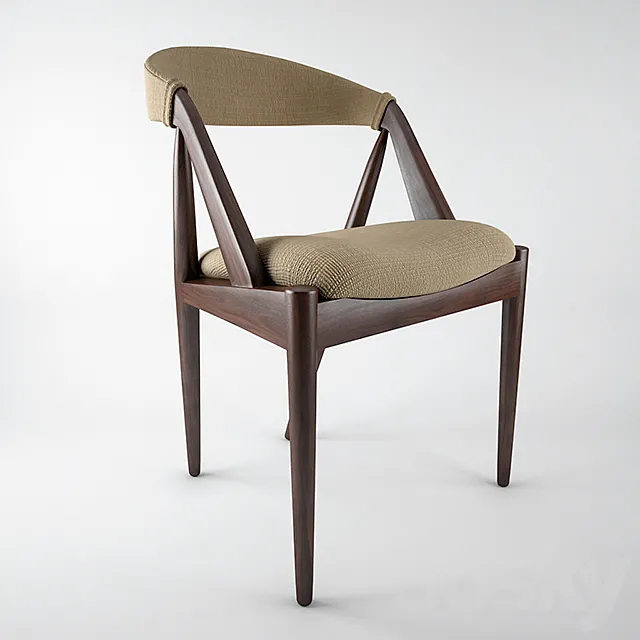 Consigned Kai Kristiansen A Frame Teak Dining Chair 3DModel