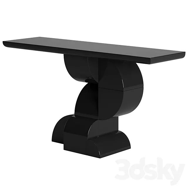 Console 01 Black by Forest & Giaconia 3DModel