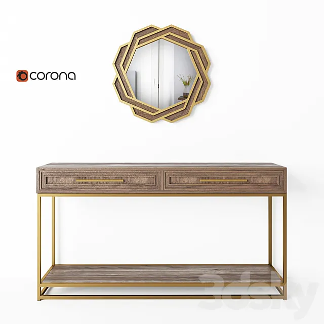 Console and mirror Cosmorelax | Bullard 3D Model Console and mirror Cosmorelax | Bullard 3D Model