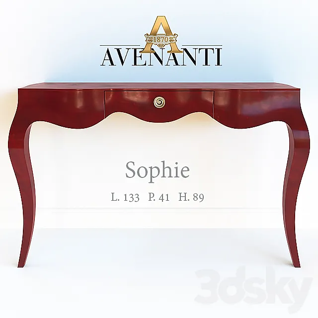 Console Avenanti Sophie 3D Model Console Avenanti Sophie 3D Model