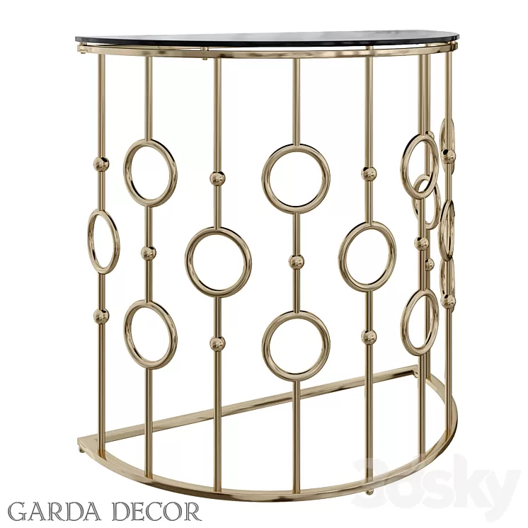 CONSOLE BLACK GLASS / GOLD GY-CST8040GOLD Garda Decor 3D Model CONSOLE BLACK GLASS / GOLD GY-CST8040GOLD Garda Decor 3D Model