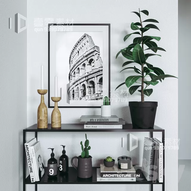 CONSOLE & CABINETS 3D MODELS – VOL.10 – No.006