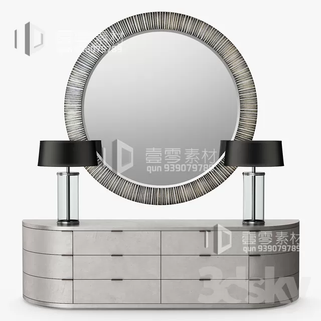 CONSOLE & CABINETS 3D MODELS – VOL.10 – No.007