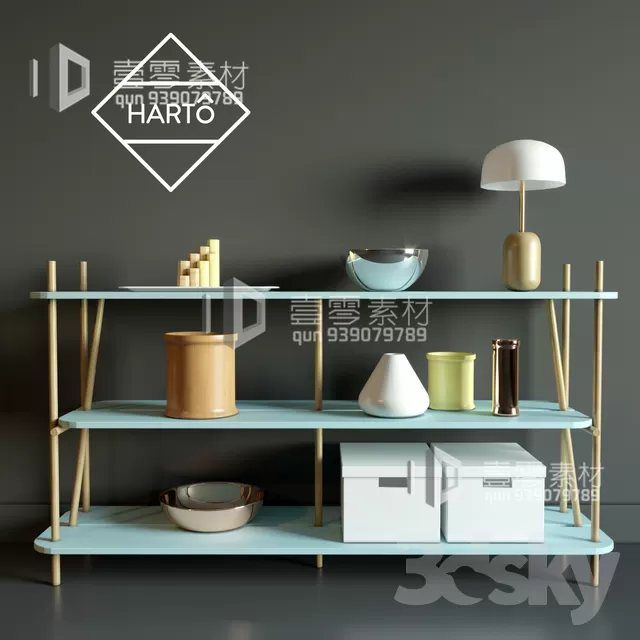 CONSOLE & CABINETS 3D MODELS – VOL.10 – No.008