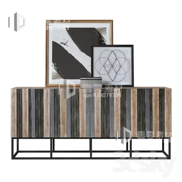 CONSOLE & CABINETS 3D MODELS – VOL.10 – No.015
