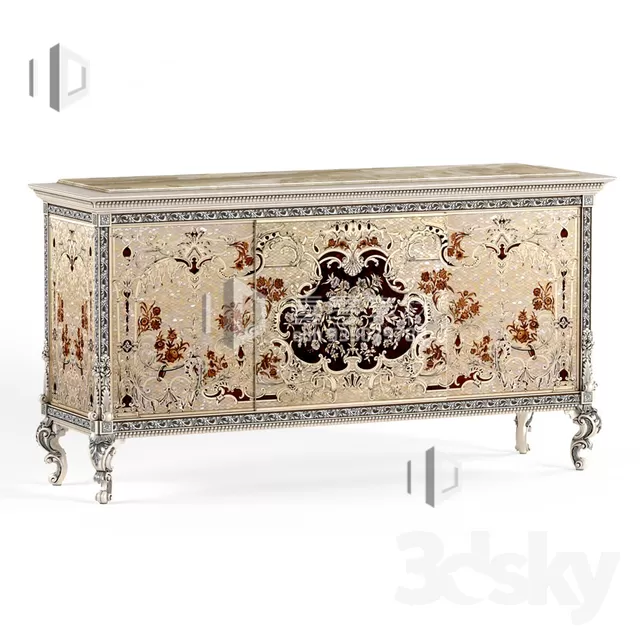 CONSOLE & CABINETS 3D MODELS – VOL.10 – No.018