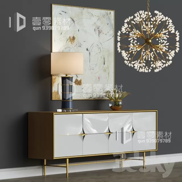 CONSOLE & CABINETS 3D MODELS – VOL.10 – No.023