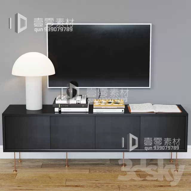 CONSOLE & CABINETS 3D MODELS – VOL.10 – No.028