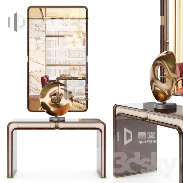 CONSOLE & CABINETS 3D MODELS – VOL.10 – No.030