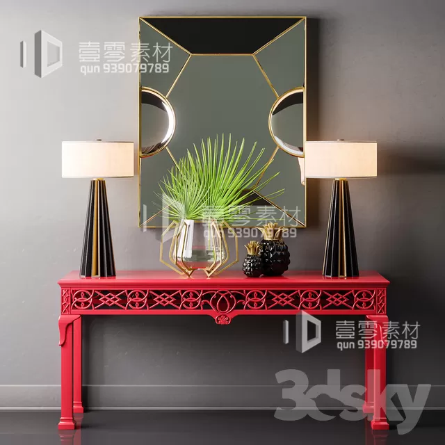 CONSOLE & CABINETS 3D MODELS – VOL.10 – No.031