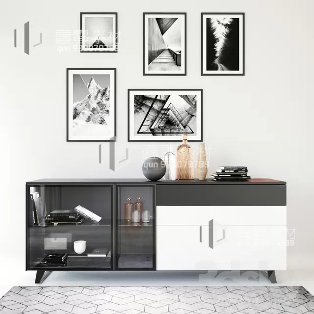 CONSOLE & CABINETS 3D MODELS – VOL.10 – No.040