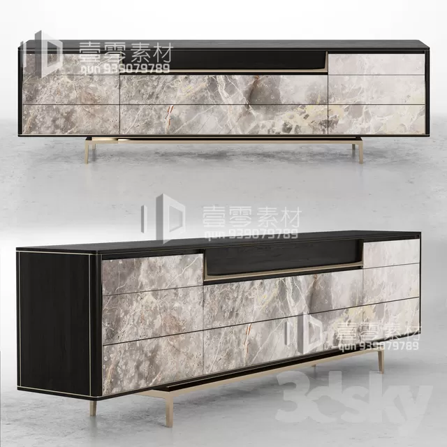 CONSOLE & CABINETS 3D MODELS – VOL.10 – No.051