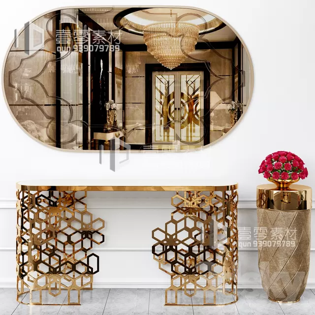 CONSOLE & CABINETS 3D MODELS – VOL.10 – No.052