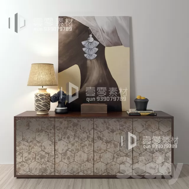 CONSOLE & CABINETS 3D MODELS – VOL.10 – No.056