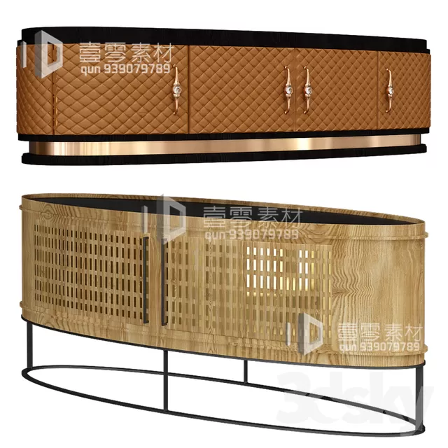 CONSOLE & CABINETS 3D MODELS – VOL.10 – No.058