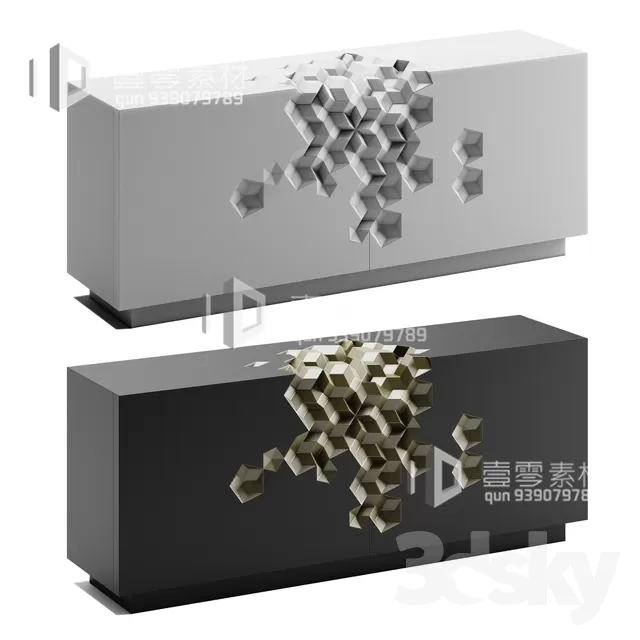 CONSOLE & CABINETS 3D MODELS – VOL.10 – No.063