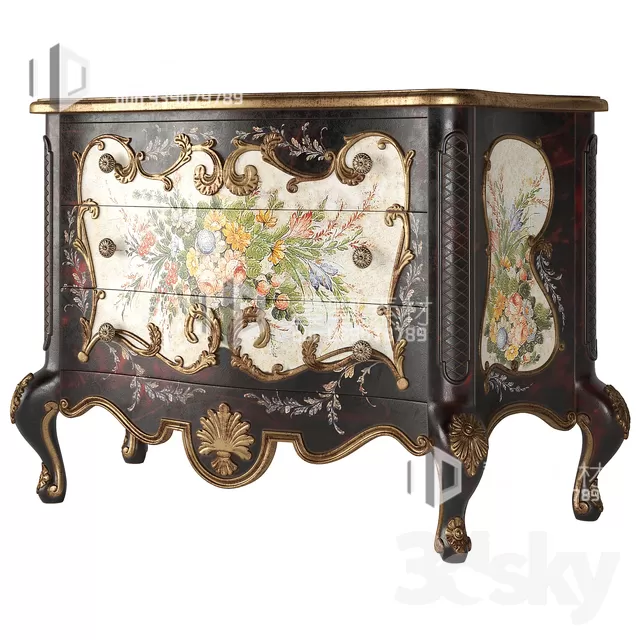 CONSOLE & CABINETS 3D MODELS – VOL.10 – No.069