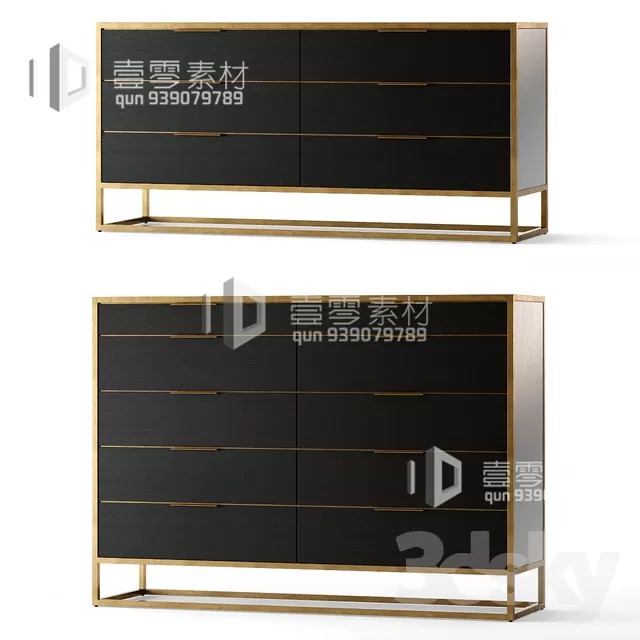 CONSOLE & CABINETS 3D MODELS – VOL.10 – No.078