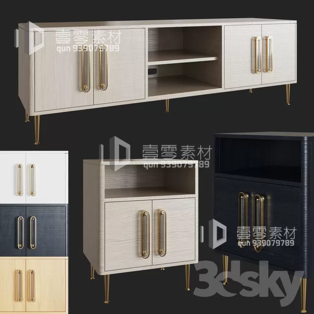 CONSOLE & CABINETS 3D MODELS – VOL.10 – No.084